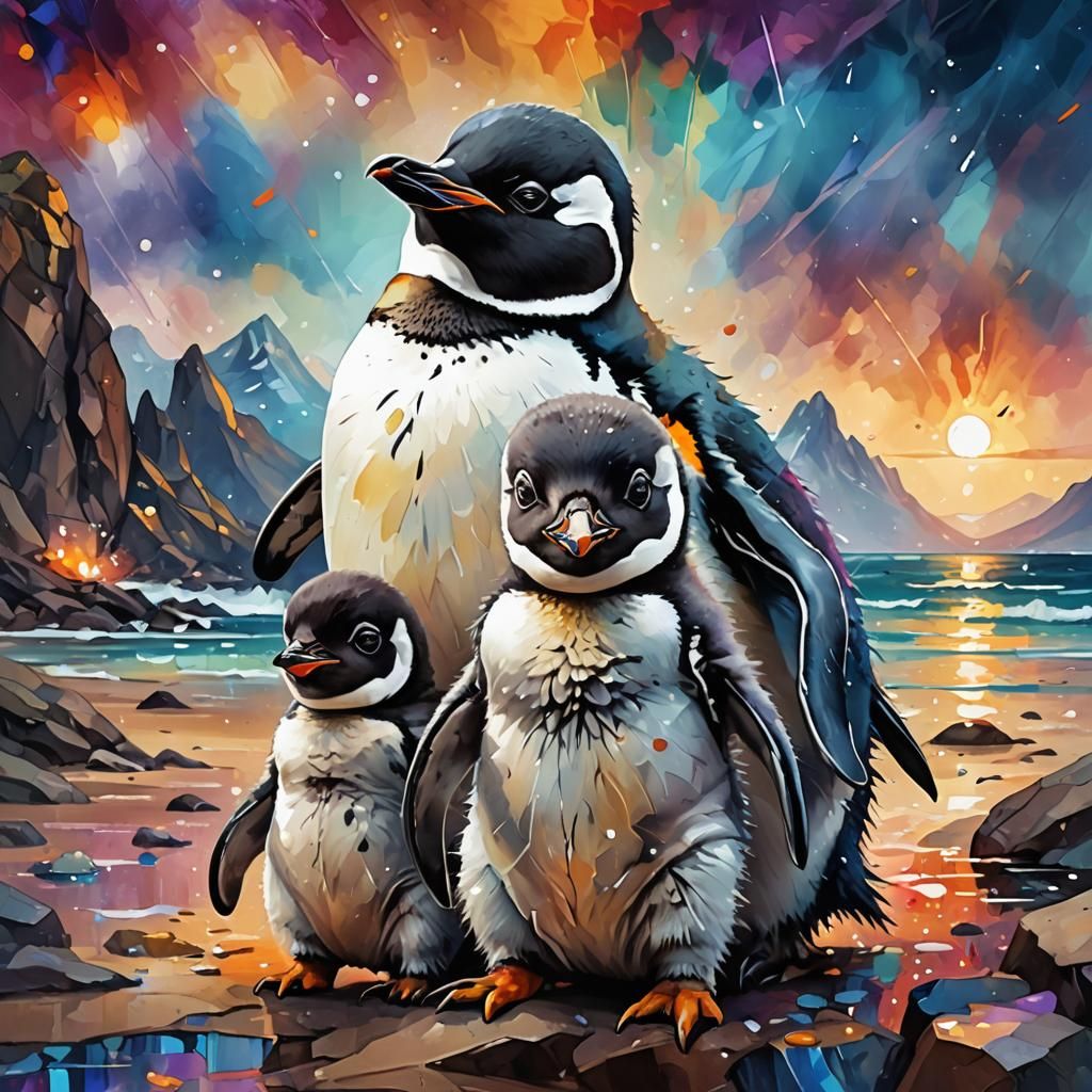 Splendid portrait of A Pinguine