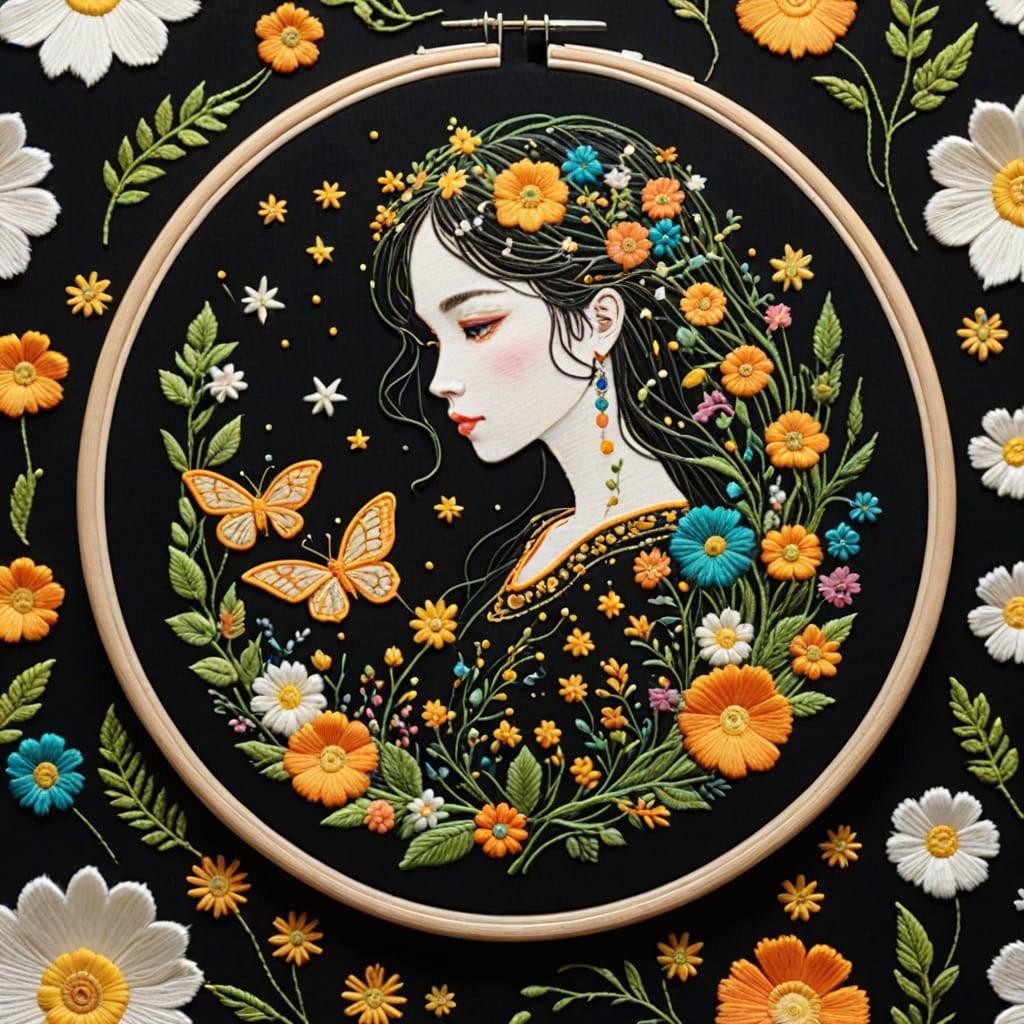 Luminous Embroidered Fantasy