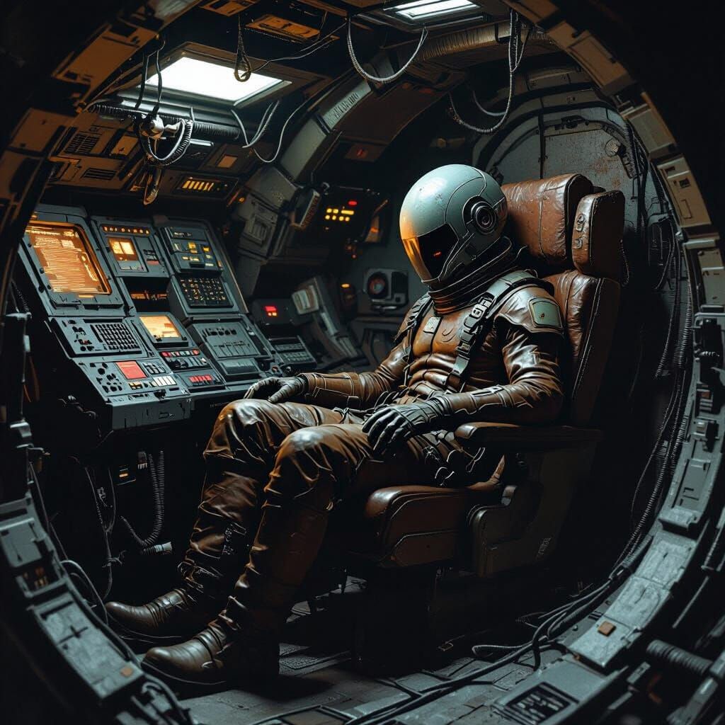 Space Jockey in HR Giger Biomechanical Style