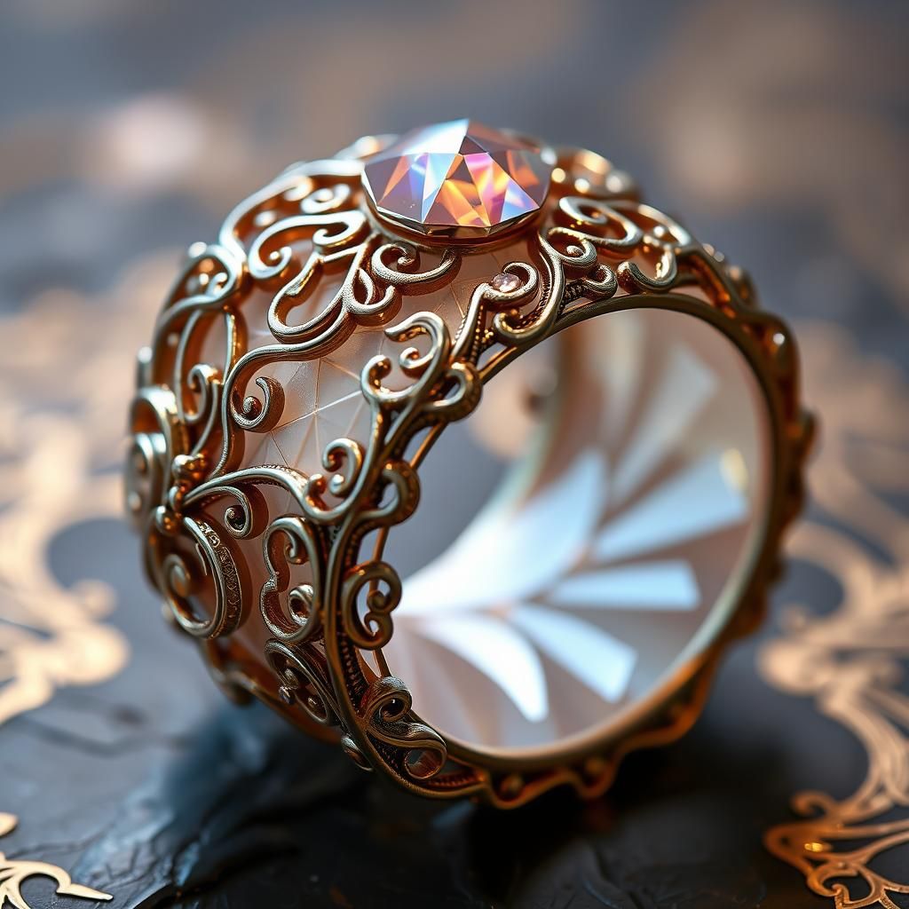Opulent Magic Ring in Faberge Style