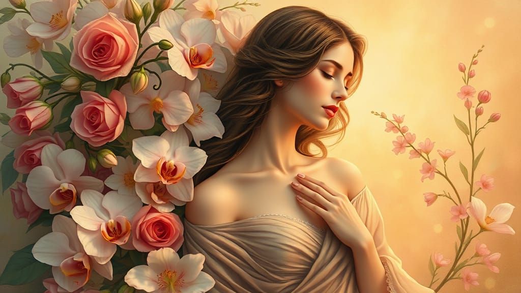 Ethereal Lady of the Roses