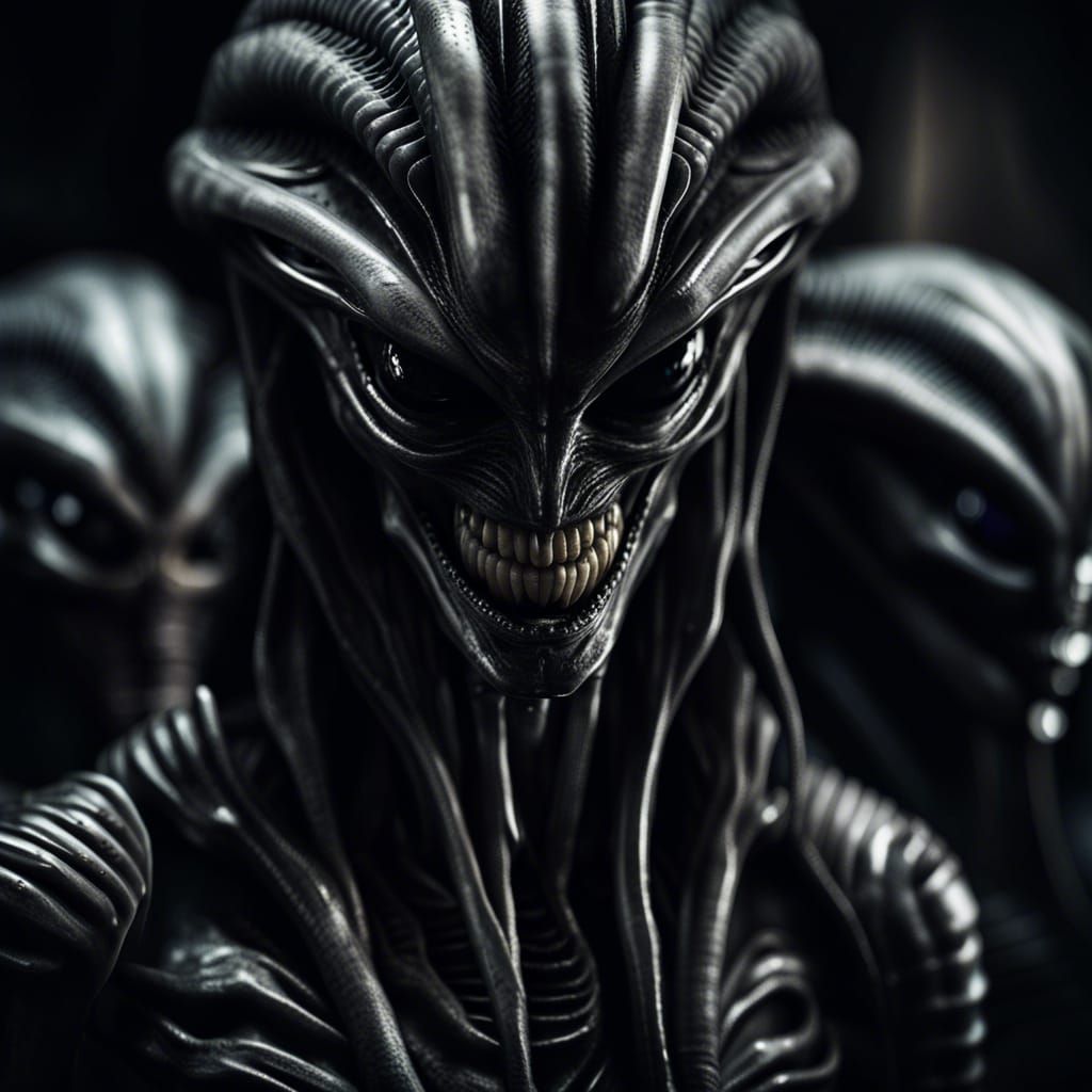 Xenomorphs Terrify Grey Aliens in Gigeresque World