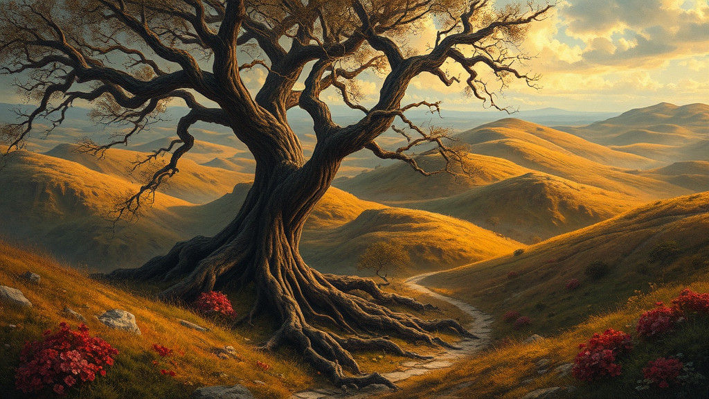 Mystical Landscape Painting in Gurney Style