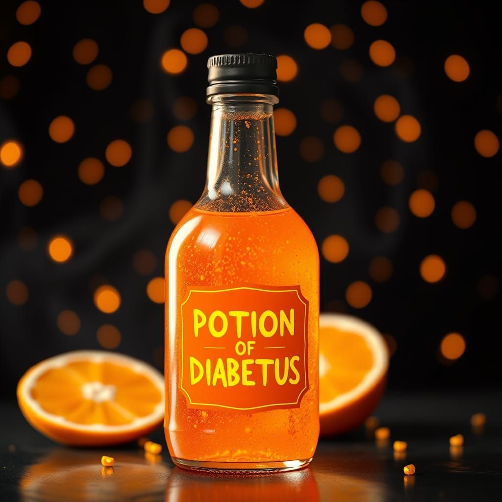 Synthwave Potion of Diabetus Still Life