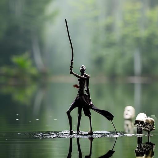 Ghoul's Spell: A Photography-Style Fantasy Scene