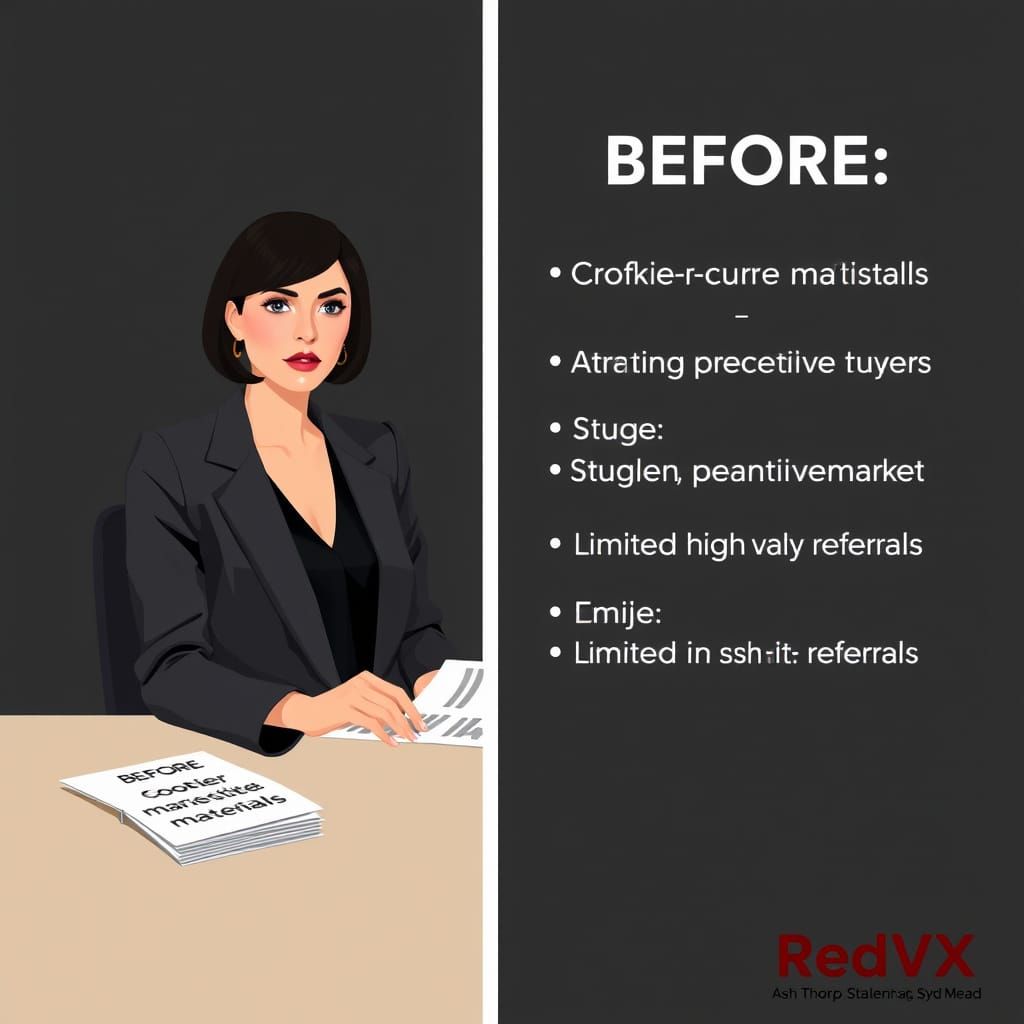 Elegant Model in Split-Screen Layout, Inspired by Ash Thorp