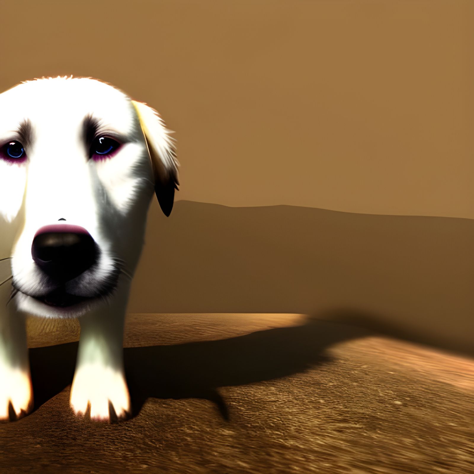 Stunning 8K Portrait of a Great Pyrenees Dog