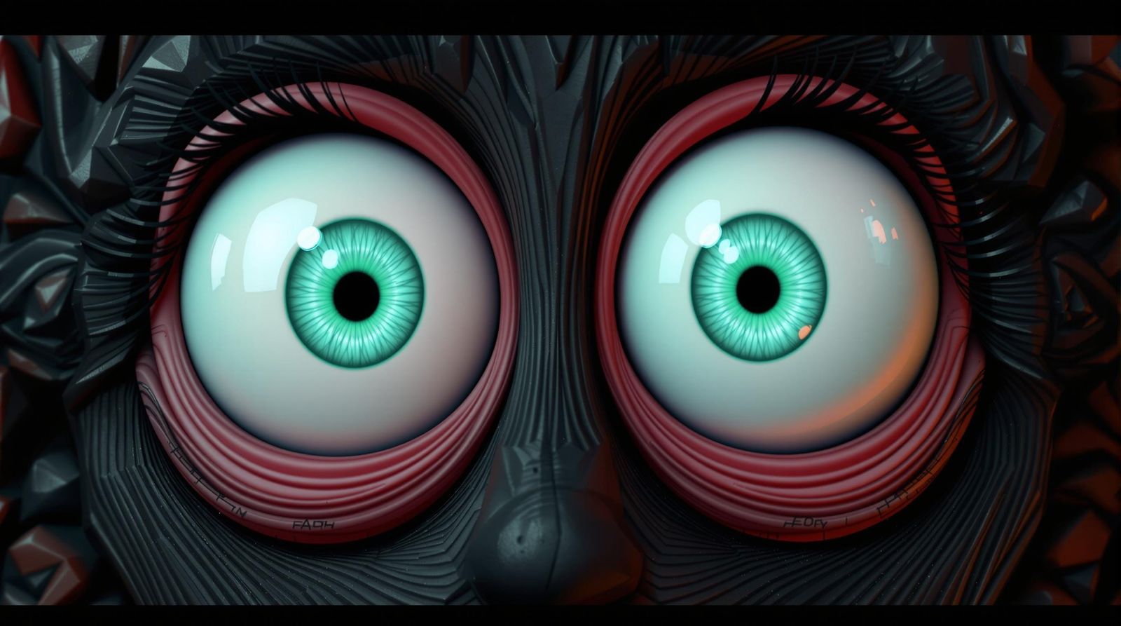 Vibrant Turquoise Dreamscapes in Cyberpunk Cartoon Style