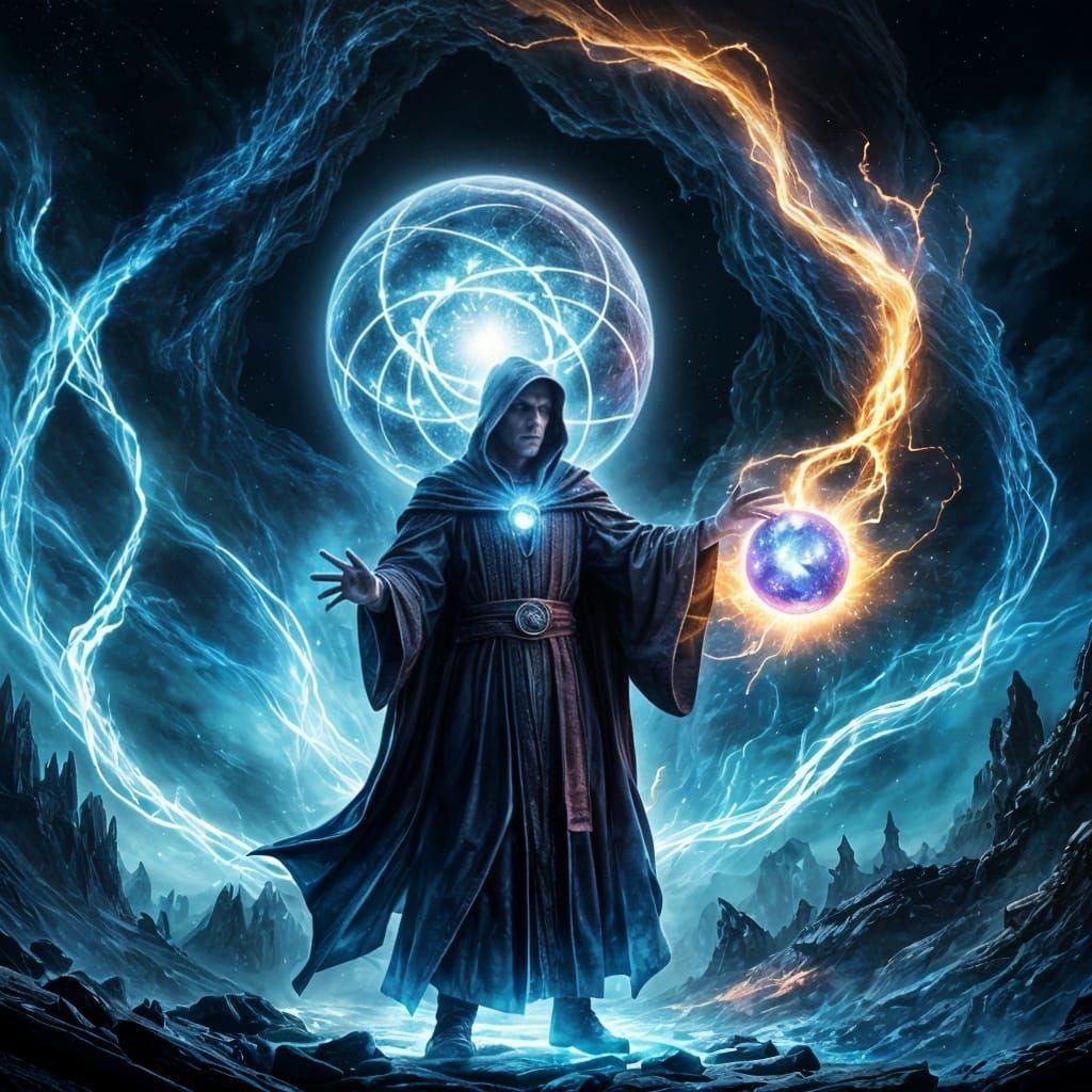 Sorcerer Conjures Orb of Pure Magic