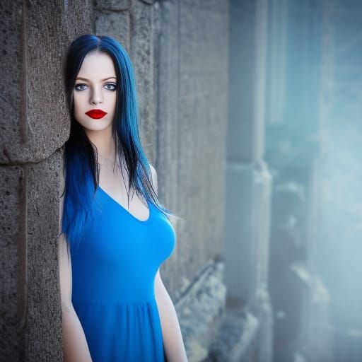 Angel in Lost City: Realistic Portrait, 8K