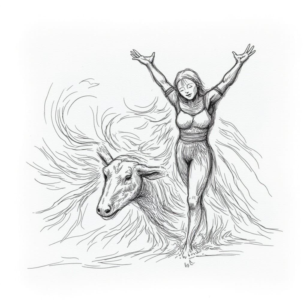 AI Generated Sketch Splash Art