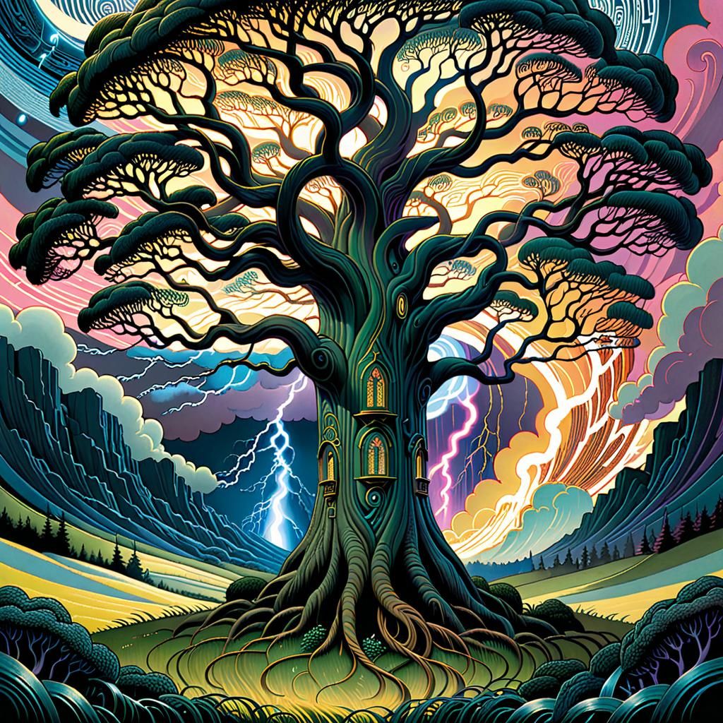 Technicolor Talking Tree in Twilight Tempest