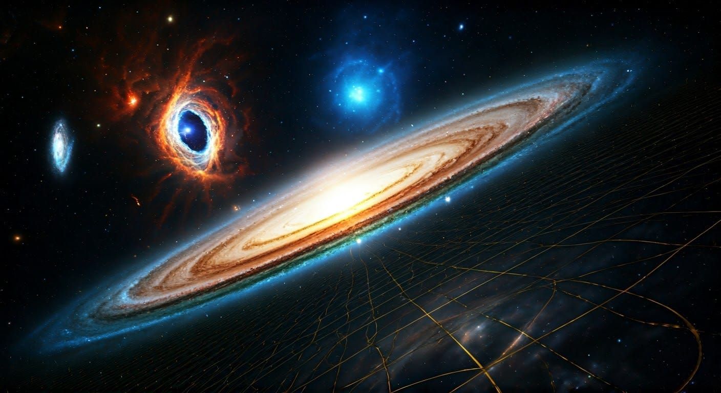 Cosmic Tapestry of Light and Time in Hyper-Detailed 3D