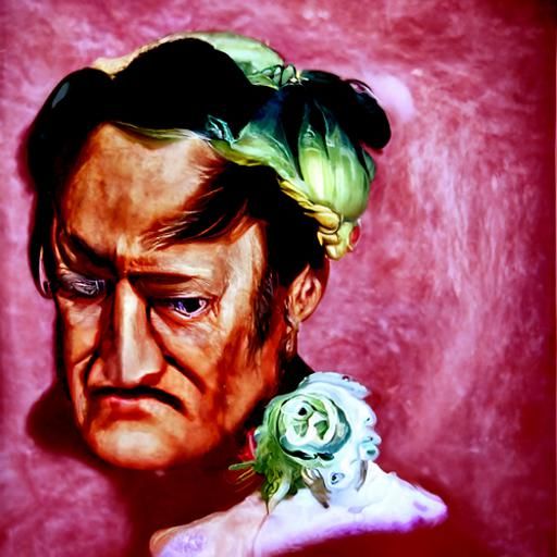 Richard Wagner Portrait in a Surrealist Style