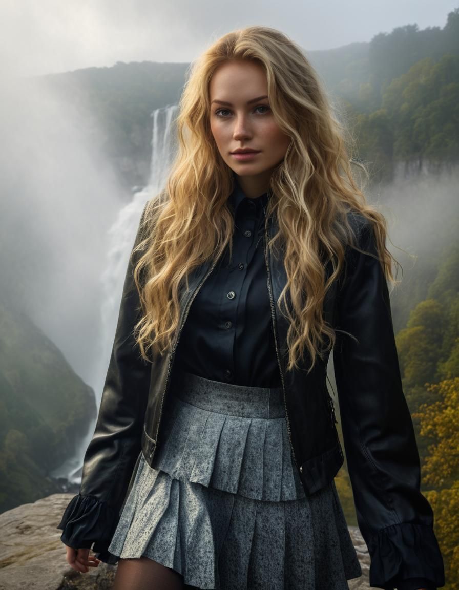 Romanesque Woman Portrait in Chiaroscuro Style
