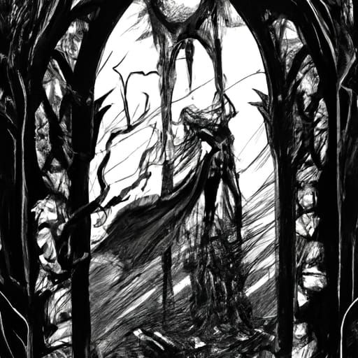 Creepy Dance in Dark Gothic Horror Style