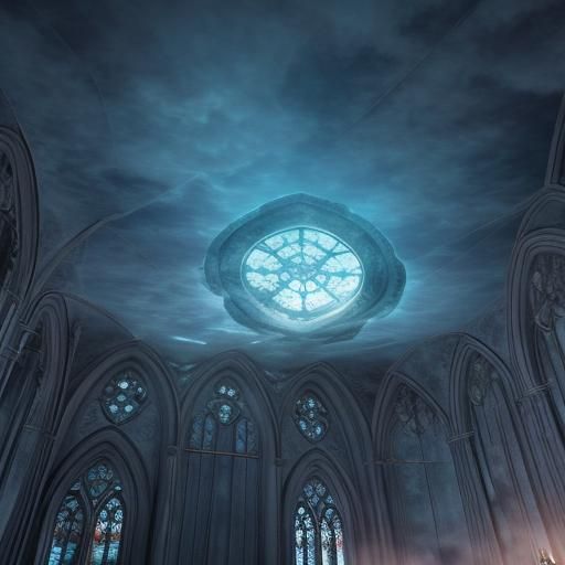 Enchanted Ceiling a ceiling that was bewitched to look like ...