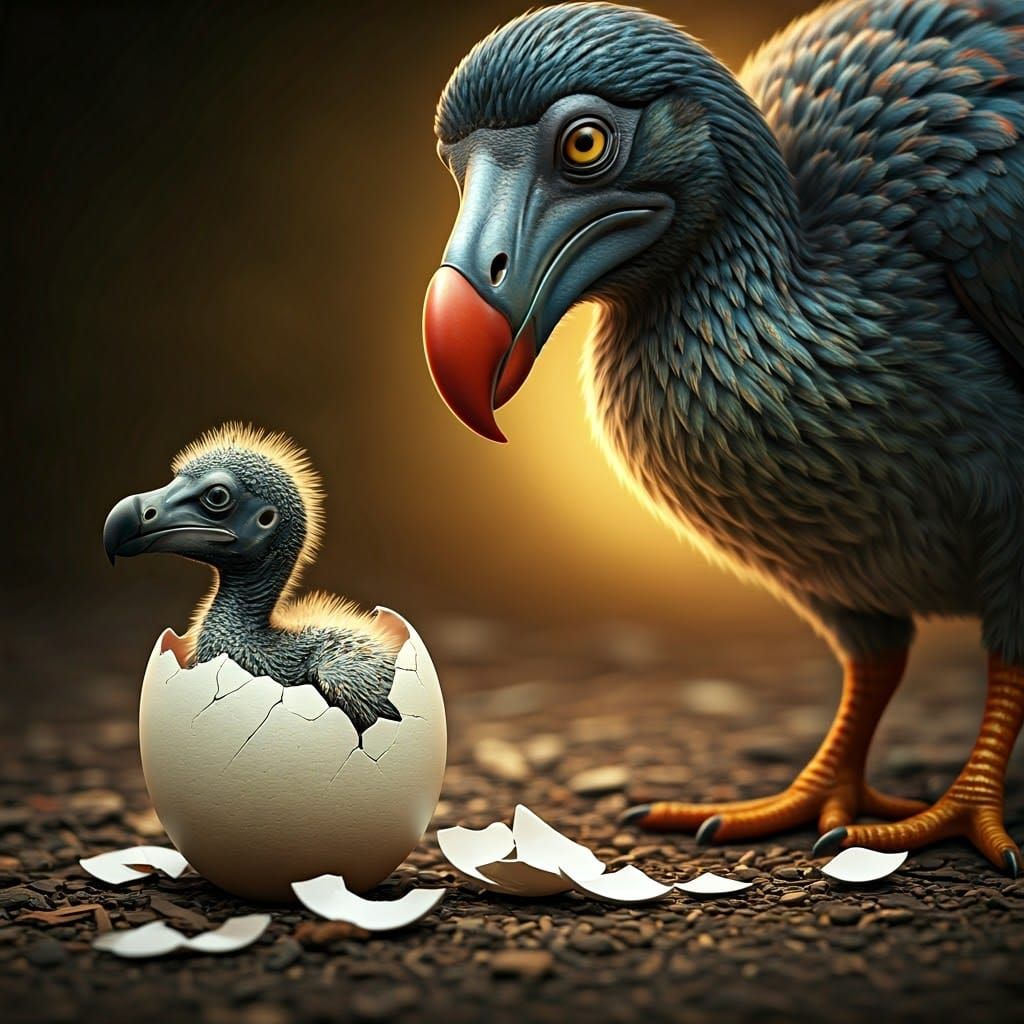 Baby Dodo in Wonderous, Vibrant Bloom