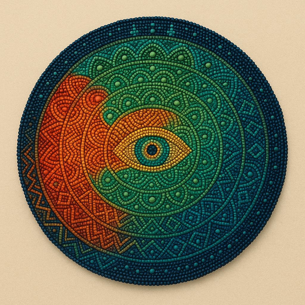 Symbolic Beadwork Mandala of Evolving Consciousness
