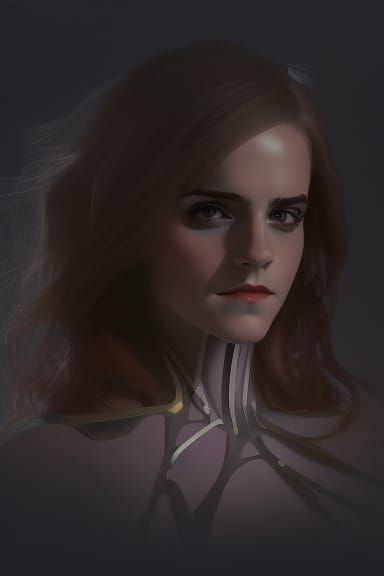 Robot Girl Portrait in Hyperdetailed Digital Art Style