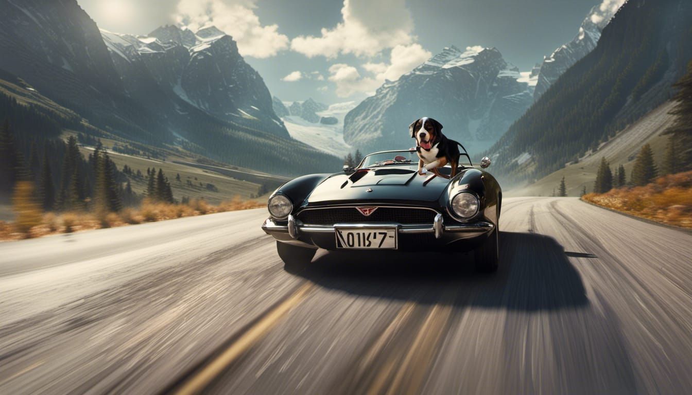 Swiss Mountain Dog as James Bond Character