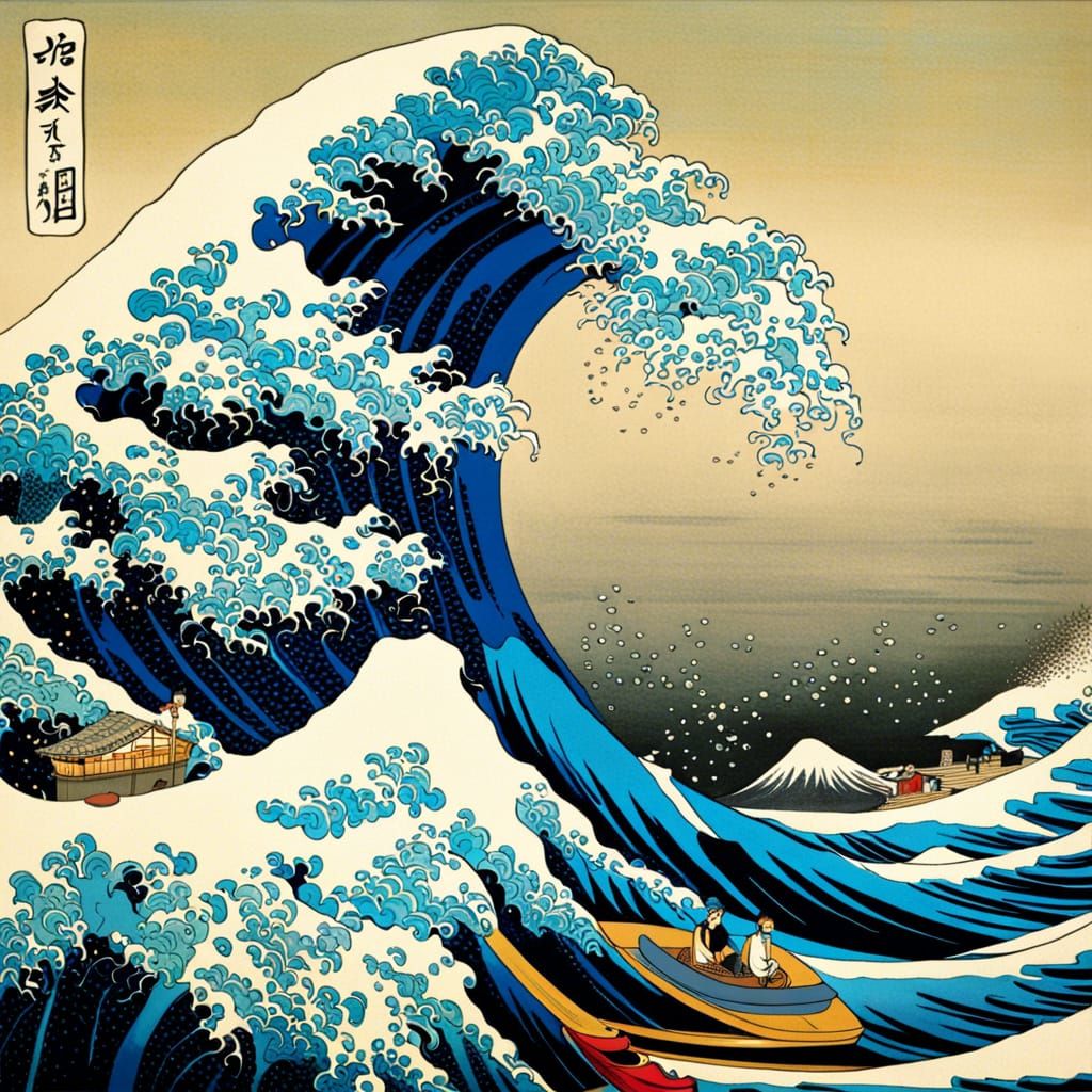 Tsunami, Japanese art