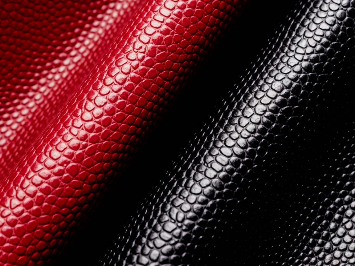 Vibrant Leather Textures in Luxurious Contrast