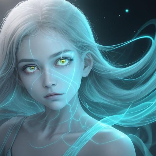 Abstract Portrait in Radioluminescent Chalk Palette