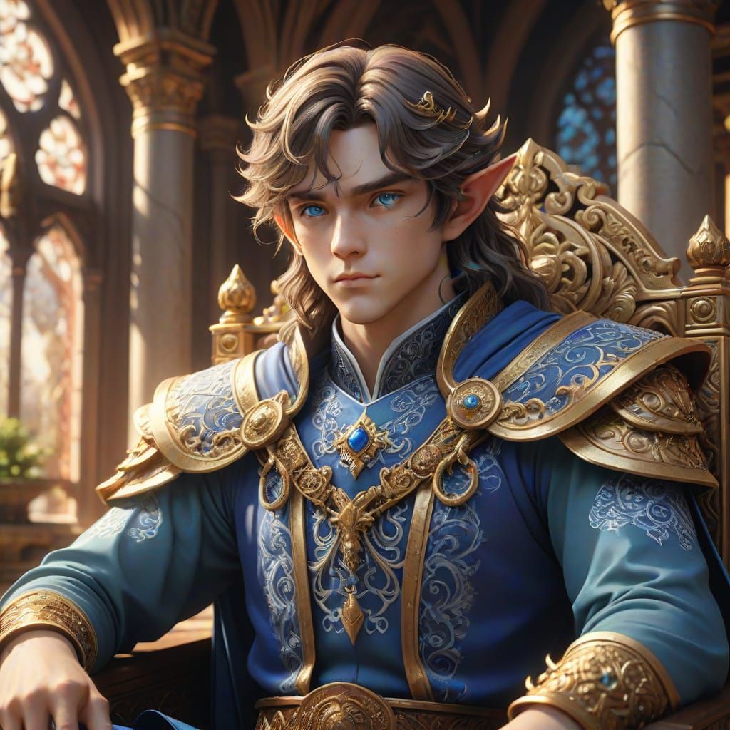 Regal Elf King in Grand Hall