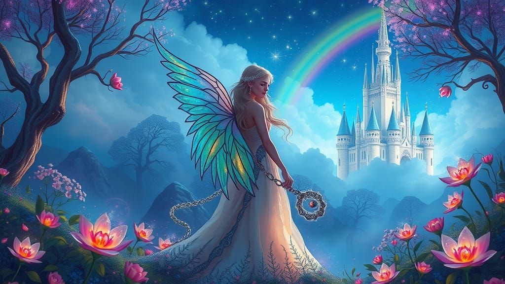 Mythical Heroine in Enchanted Forest