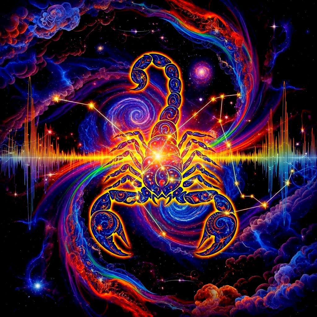 Scorpio Zodiac Constellation in Baroque Expressionism
