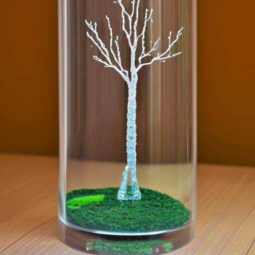 Clear Glass Tree Art