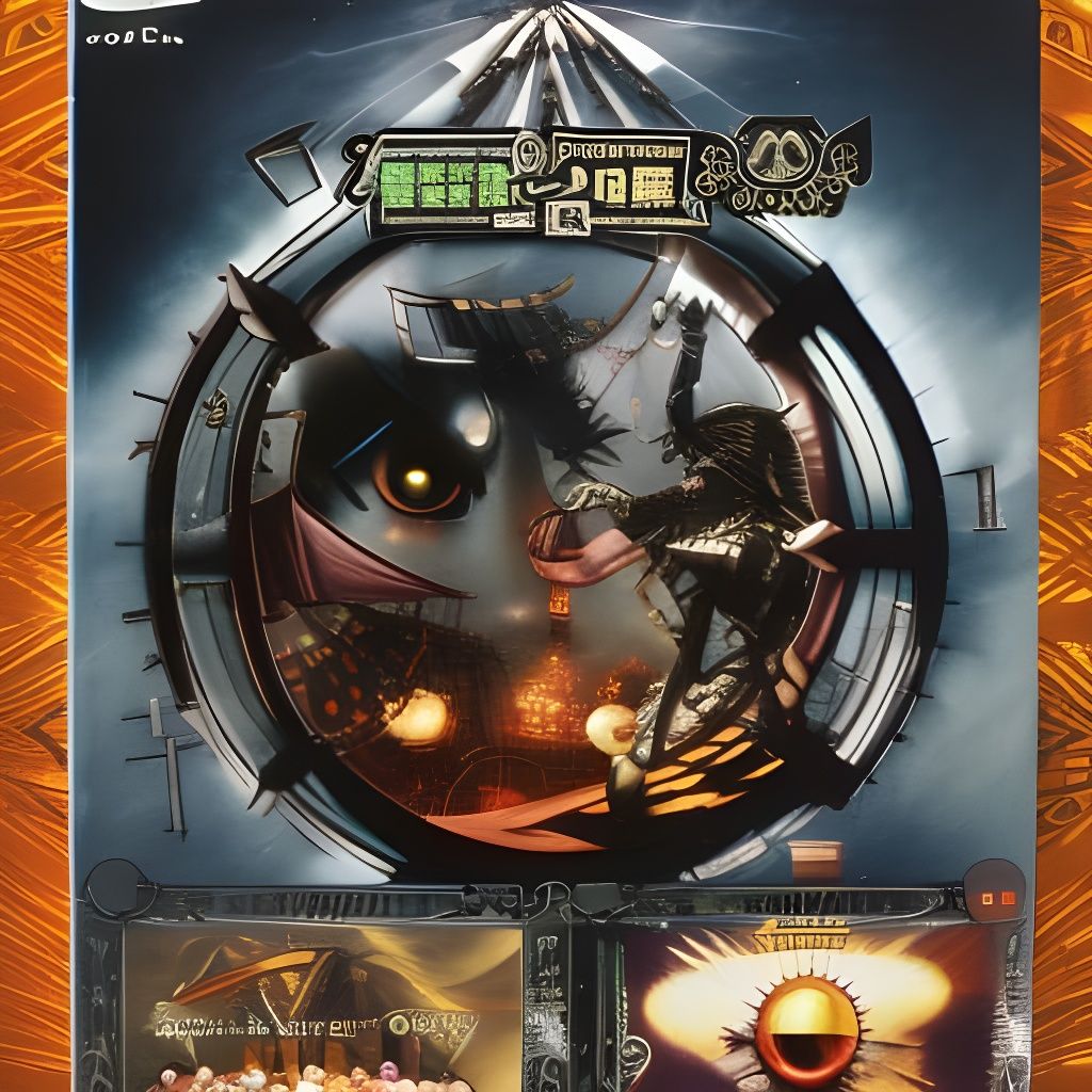 Japanese RPG Cover Art with Clockwork Fantasy