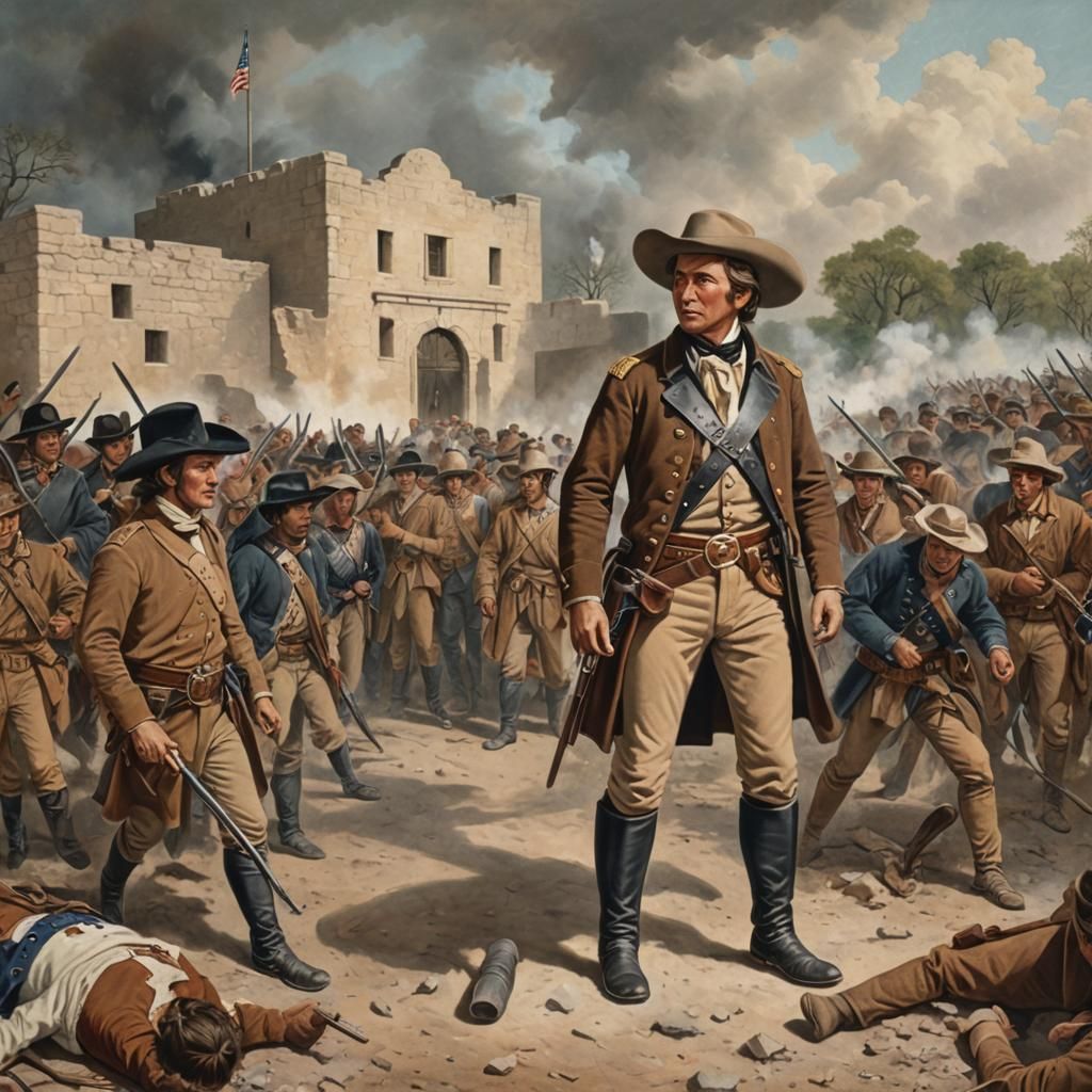 David Crockett's Last Stand at the Alamo