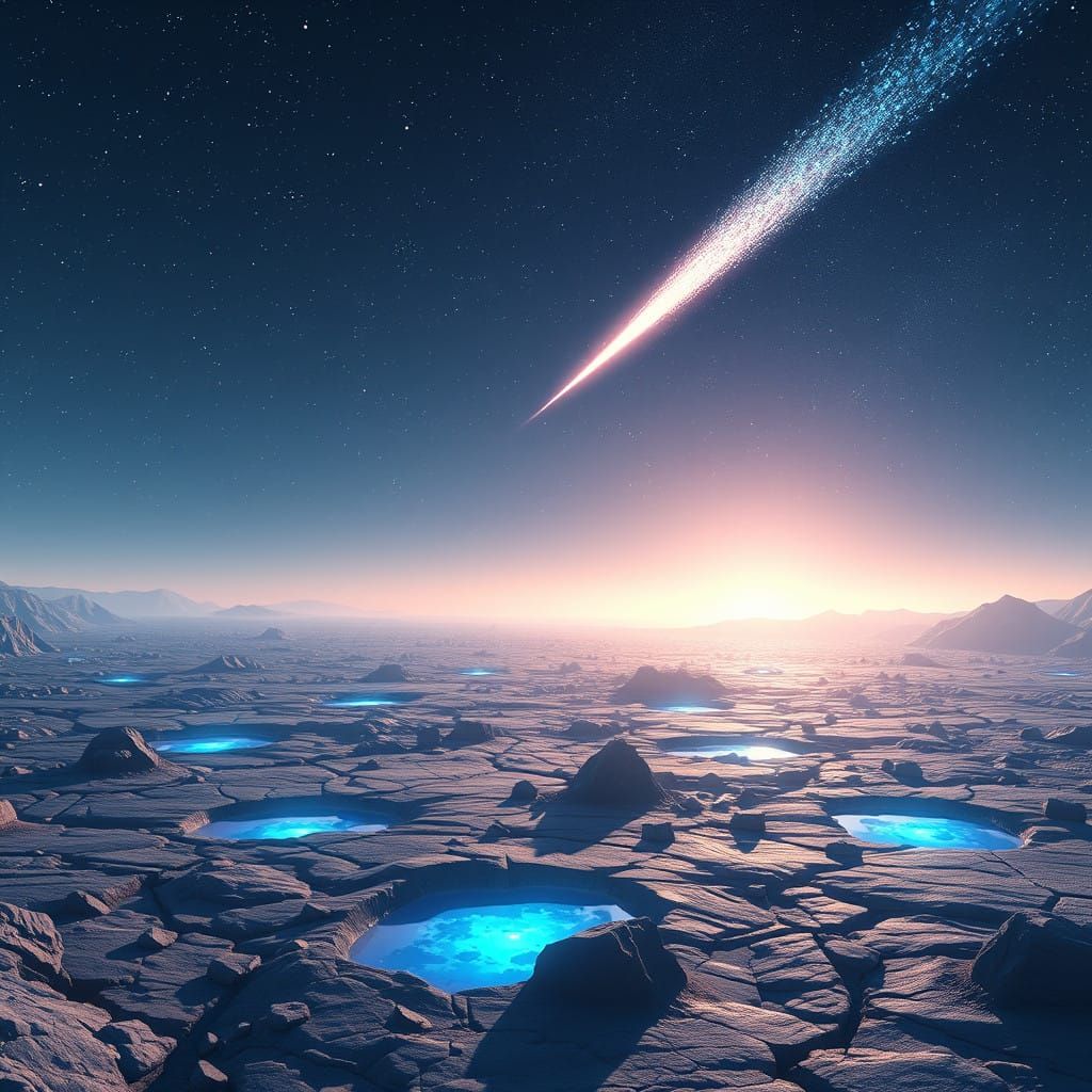 Cosmic Dawn on a Barren Planet