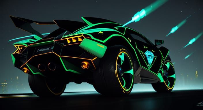 Cosmic Star Batship in Radiant Blue Diamond Nacelles