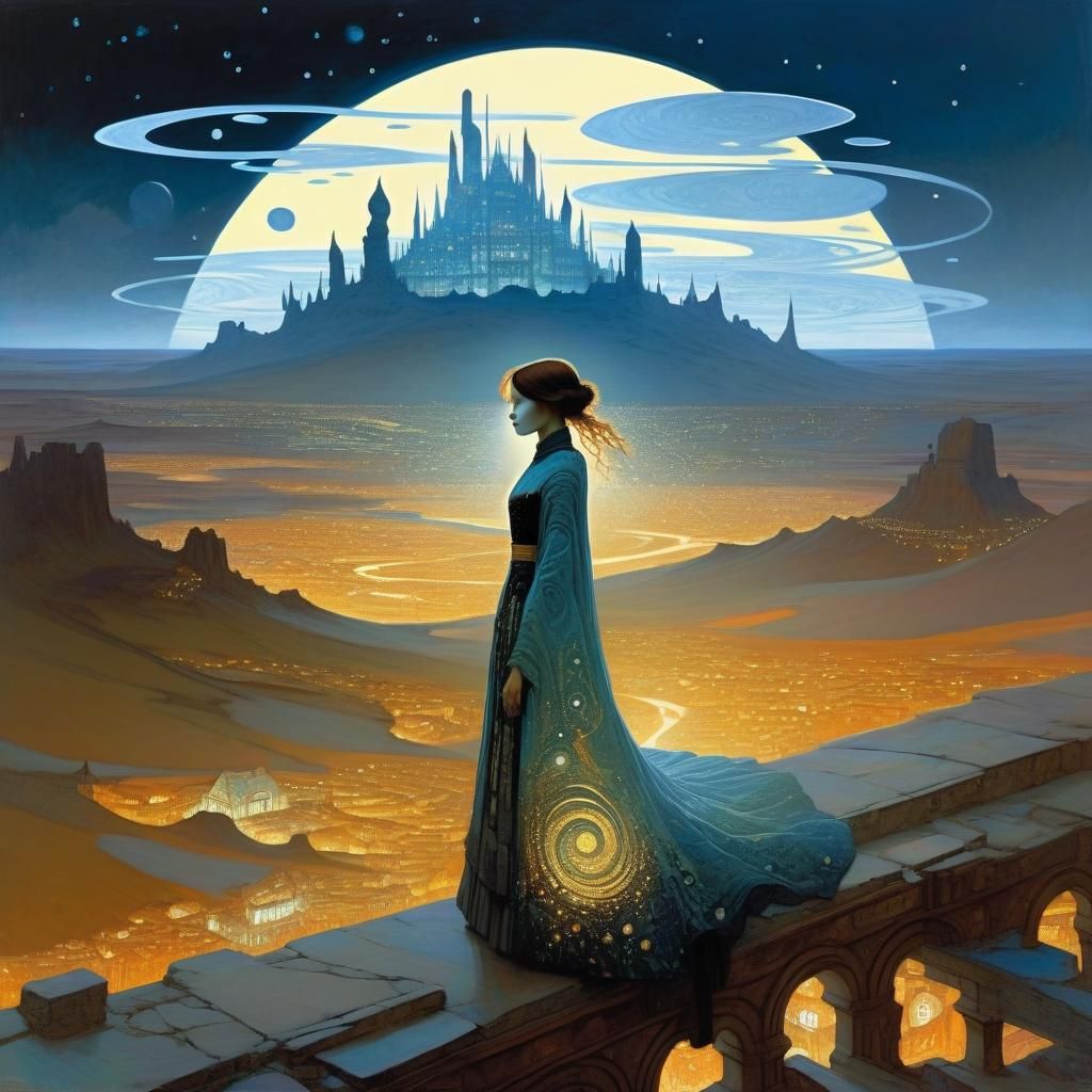 Dystopian Elegance: Inspired by Masters of Art