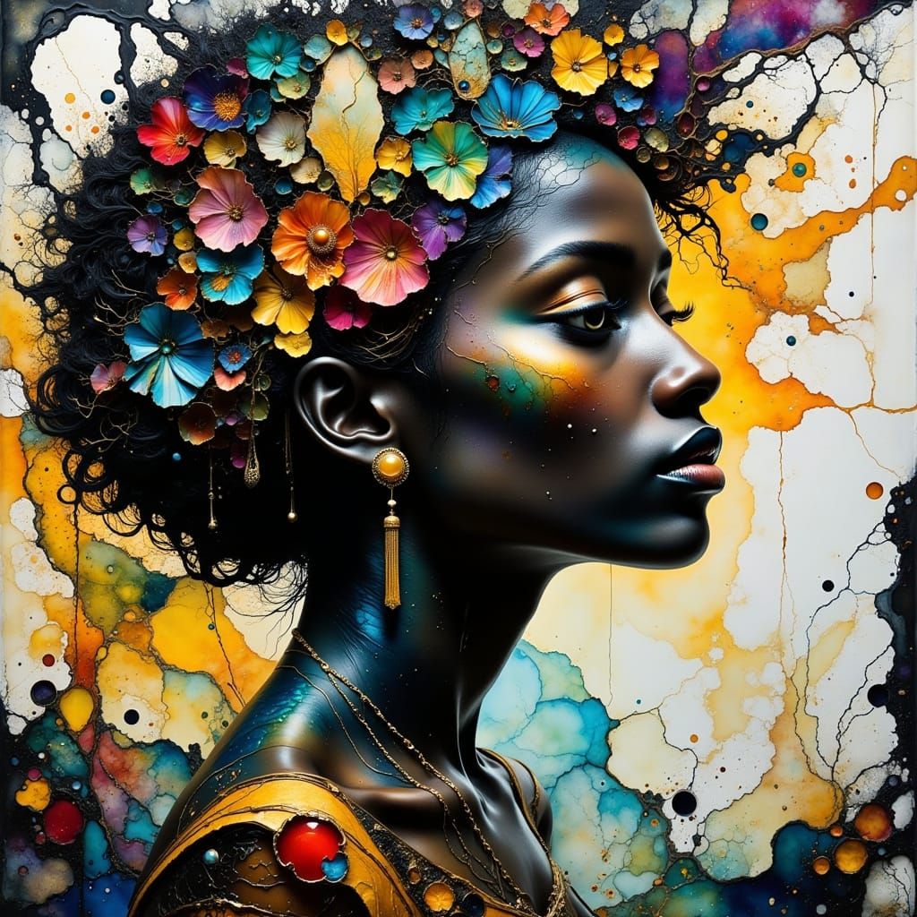 <lora:hyperkraximalismus:1.0> <lora:PR AlcoholWCGlass:1.0> <lora:Fantasy Ink Flux:1.0> <lora:CorvidiconFlux:1.0> Create ...