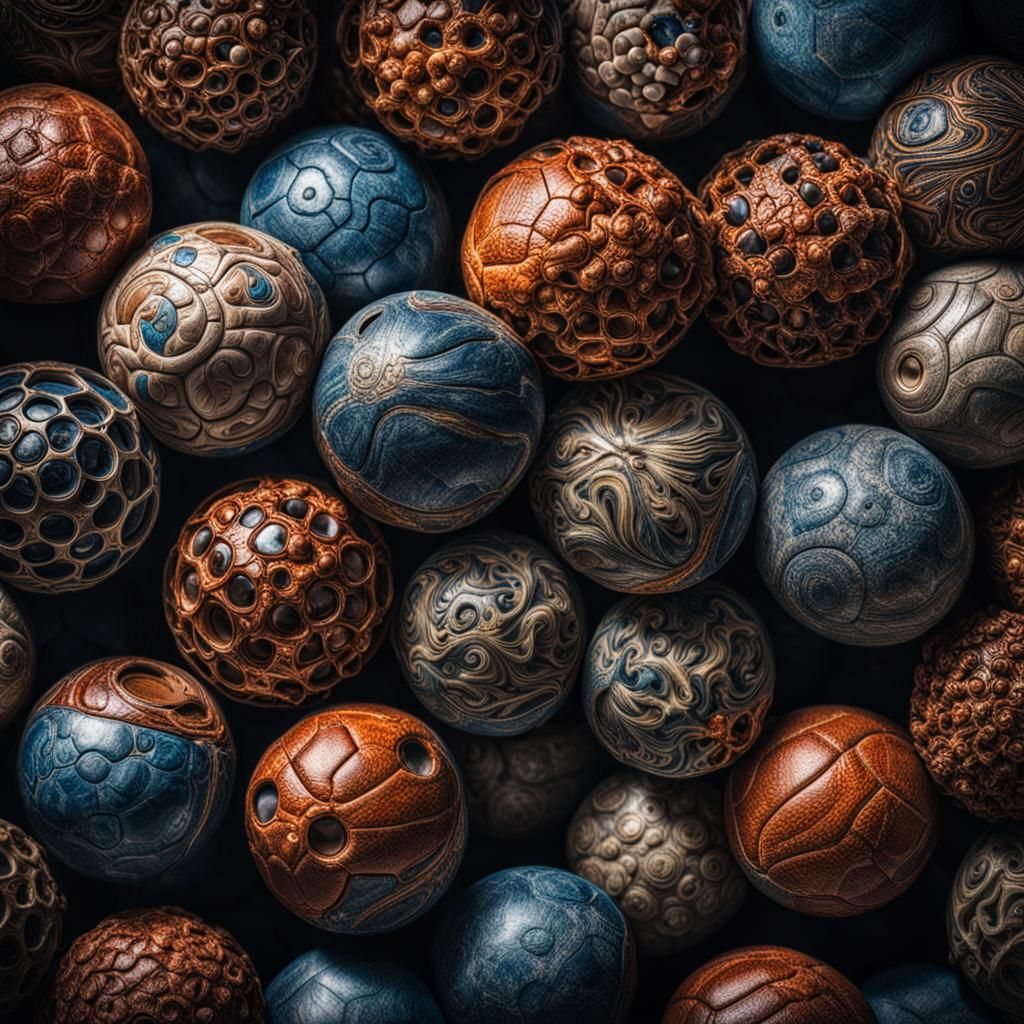 Hyperrealistic Spheres with Intricate Details