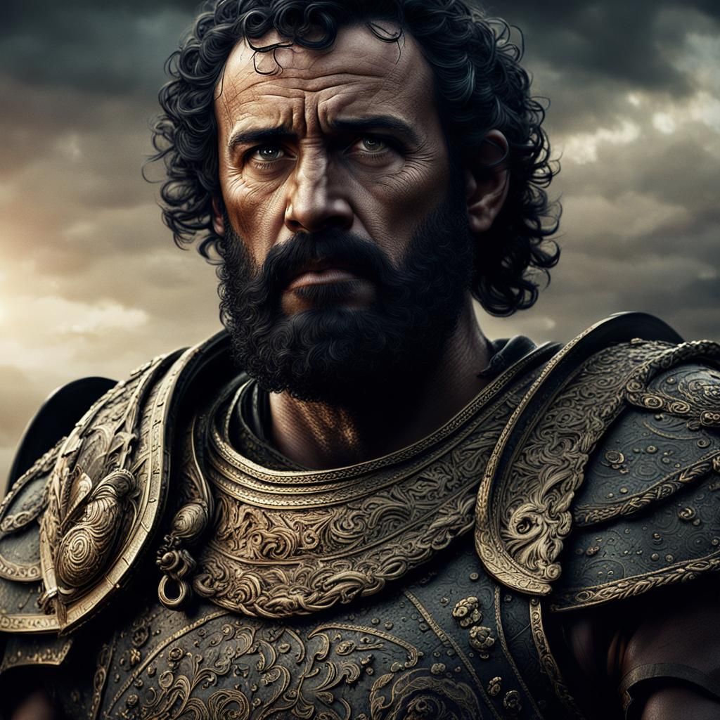 Hannibal at Cannae: Detailed Matte Painting in 8k