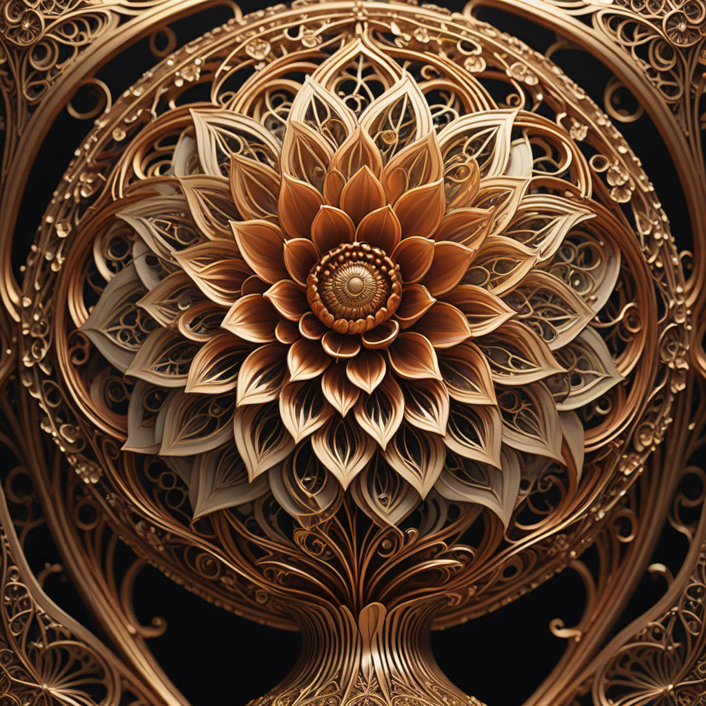 Ethereal Copperwire Flowers in Ornate Vase