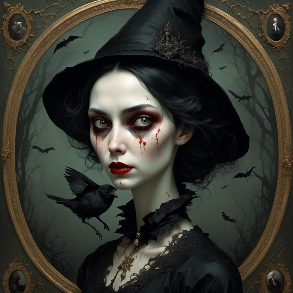 Enchanting Witch Generated by AI with Queenie LoRA