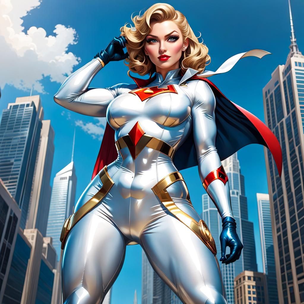 Modern version of Powergirl (full suit) from DC Comics