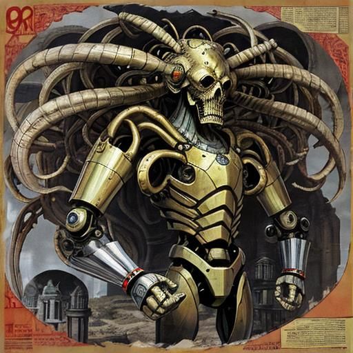 Surrealistic Mechanical Contraption in Photorealistic 3D