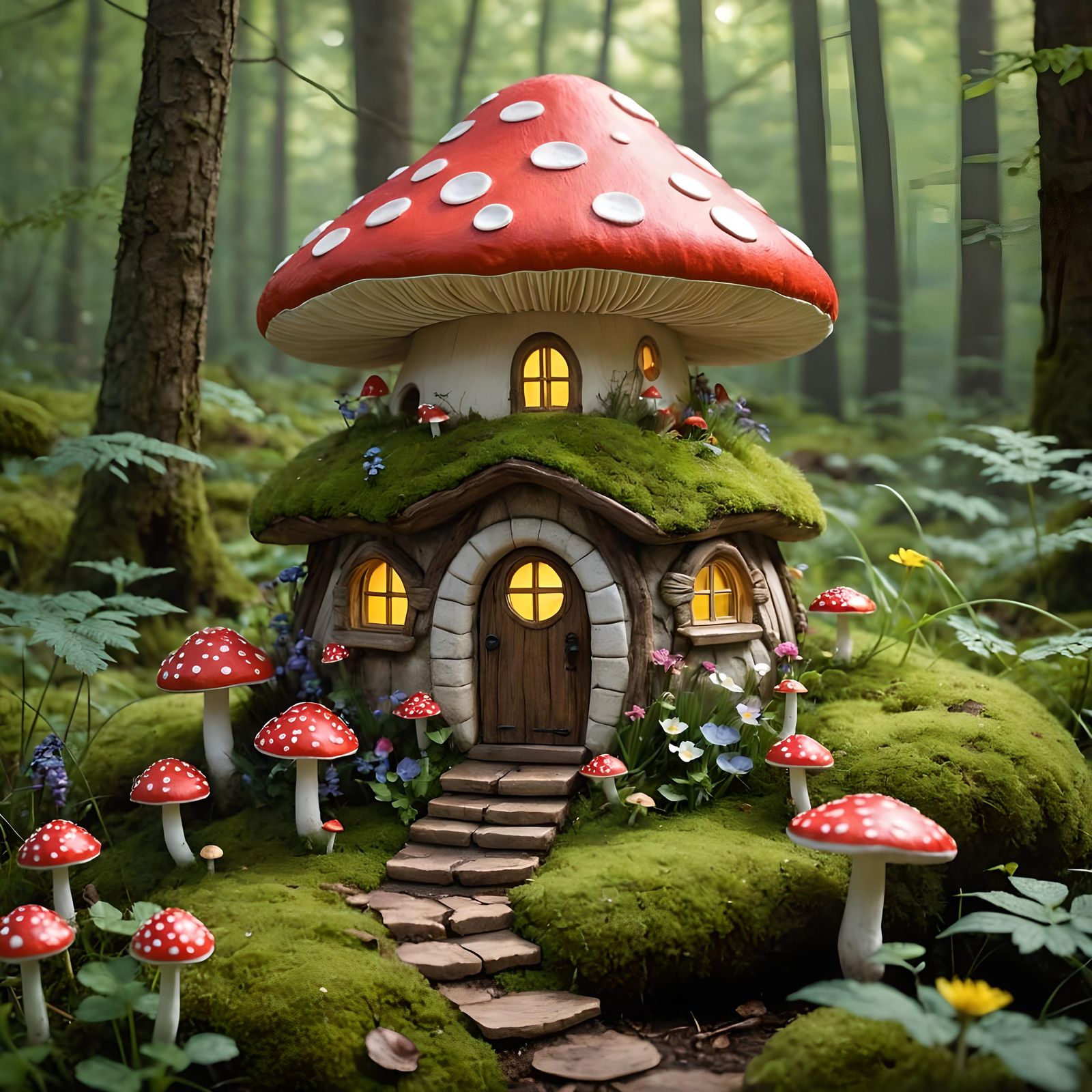 Whimsical Toadstool House