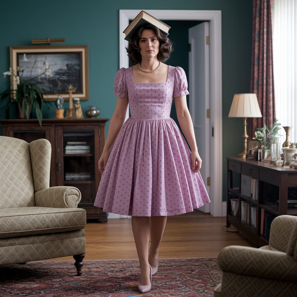 Crossdressing Son's Dramatic Living Room Entrance