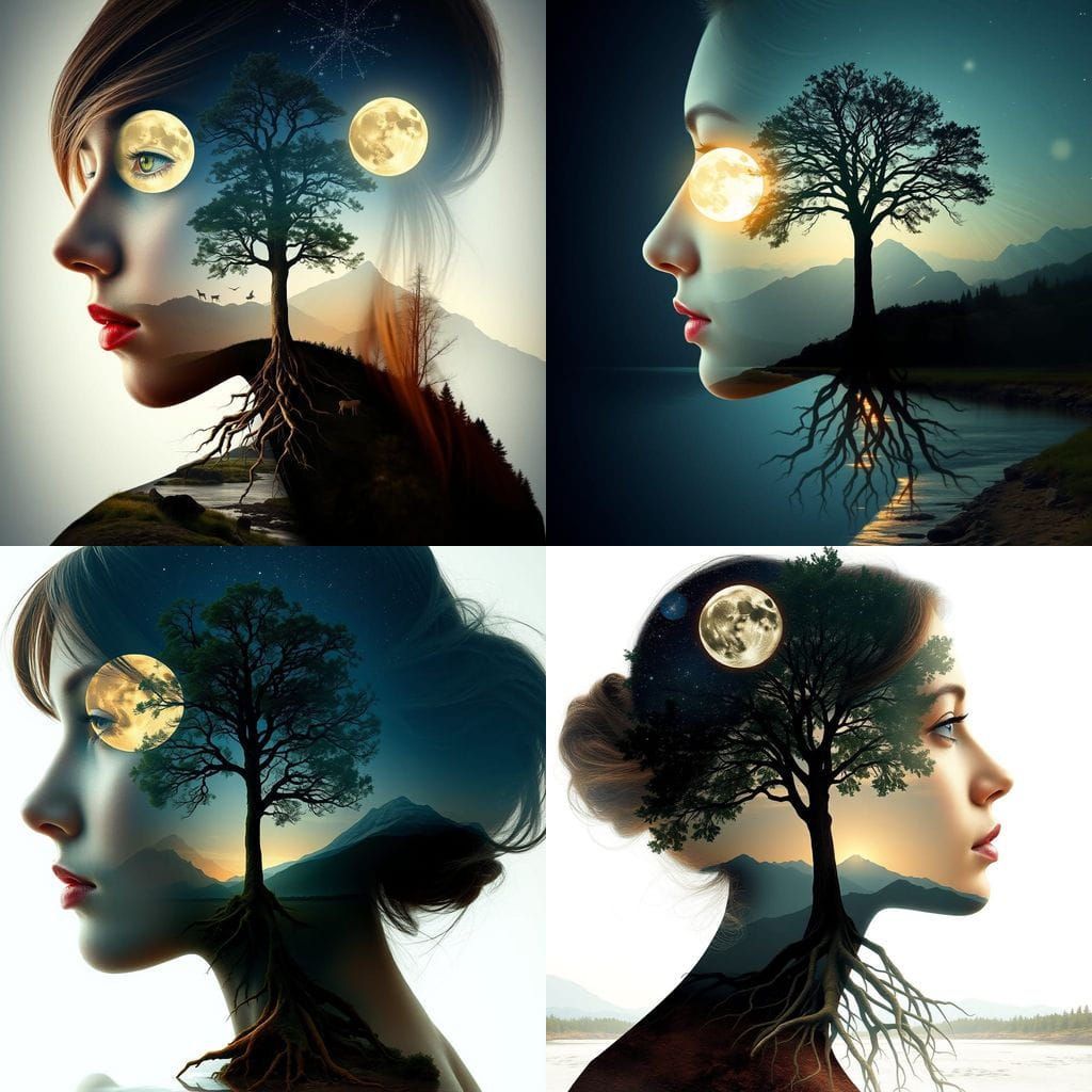 Surreal Fairy Portrait Blends Nature's Elements in Dreamlike...