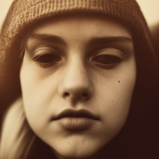 Sensual Embrace in Classical Portrait Style