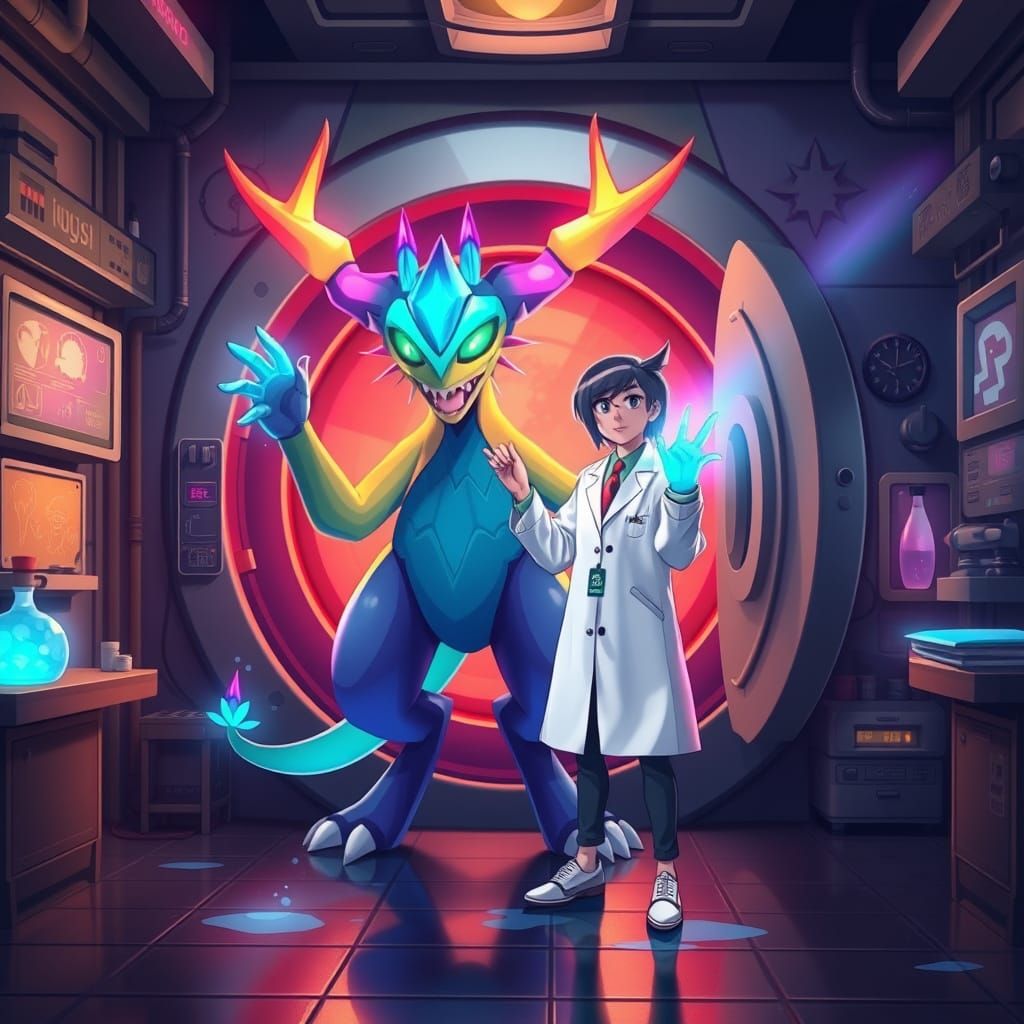 Scientist Opens Chamber to Reveal Majestic Myotismon