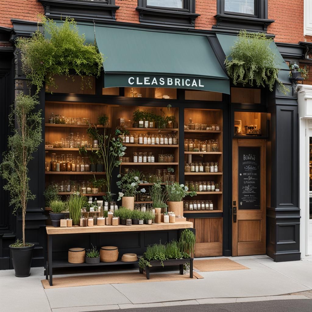 Inviting Storefront with Natural Remedies